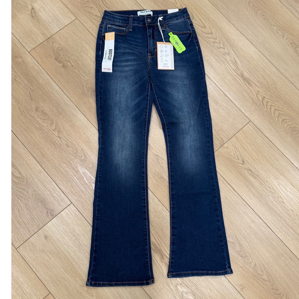 Wax Jean Sustainable Denim Bootcut Dark Wash Stretch Jeans 90248 Size 5/27 NEW